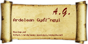 Ardelean Gyöngyi névjegykártya