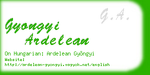 gyongyi ardelean business card