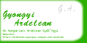 gyongyi ardelean business card